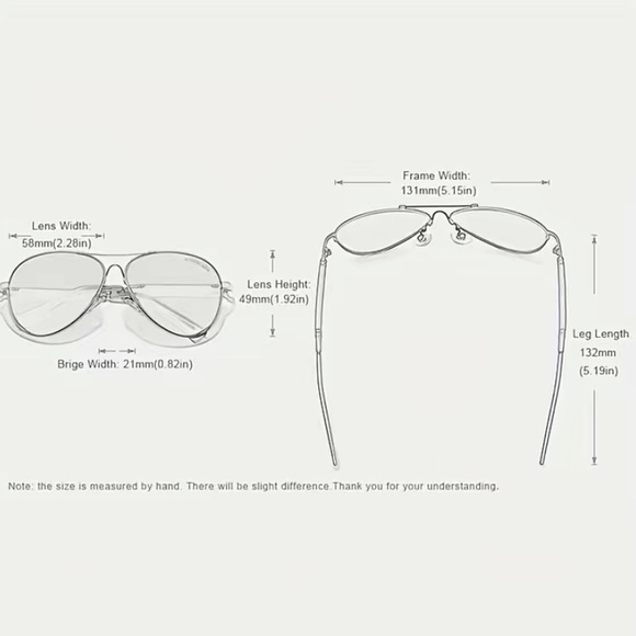 NWT - Trendy Unisex Titanium Stainless-Steel Alloy Polarized Aviator Sunglasses - Picture 3 of 8